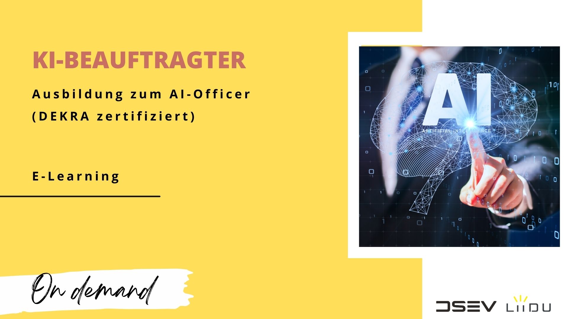 Online-Ausbildung KI-Beauftragter/ AI Officer (DEKRA)