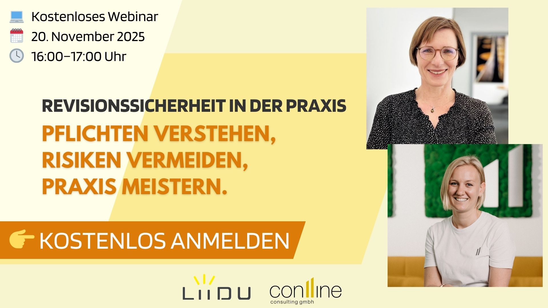 Kostenloses Webinar Revisionssicherheit in der Praxis