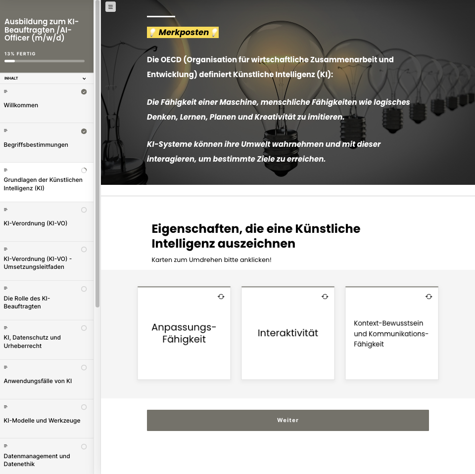 Ausbildung zum AI-Officer : KI-Beauftragten : KI Manager (DEKRA)