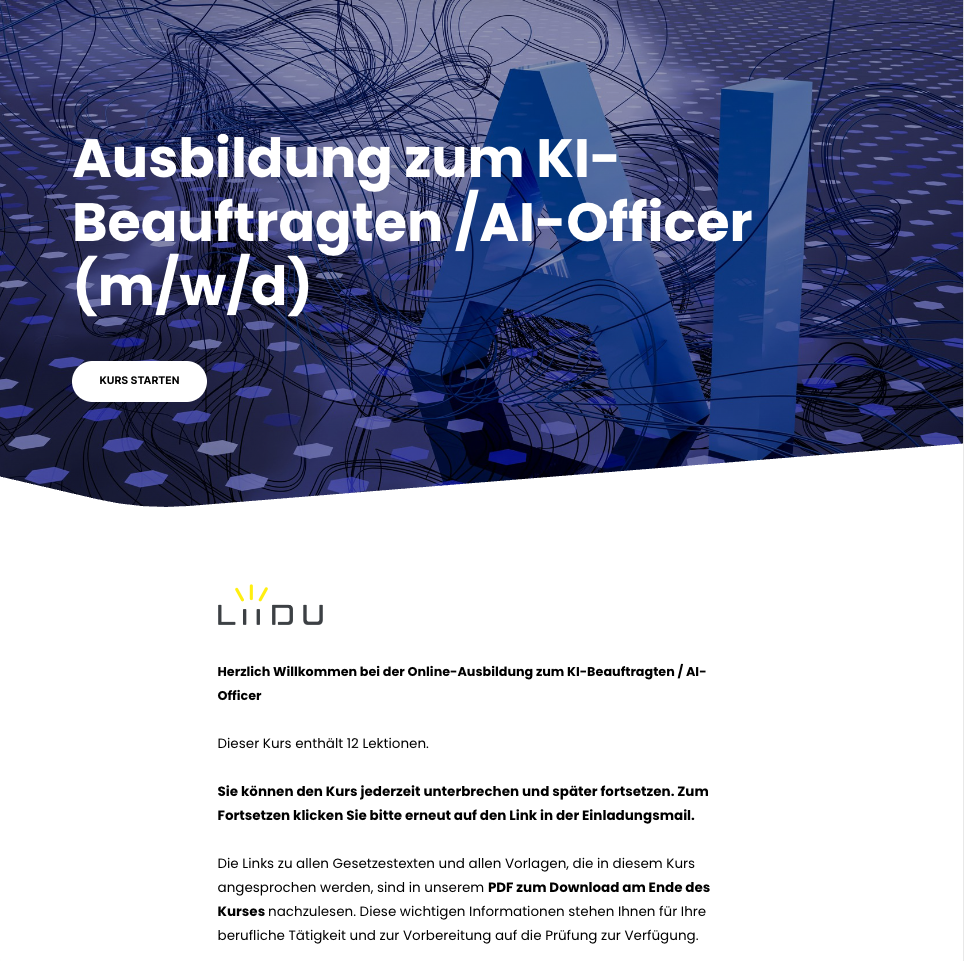 Ausbildung zum AI-Officer : KI-Beauftragten : KI Manager (DEKRA)