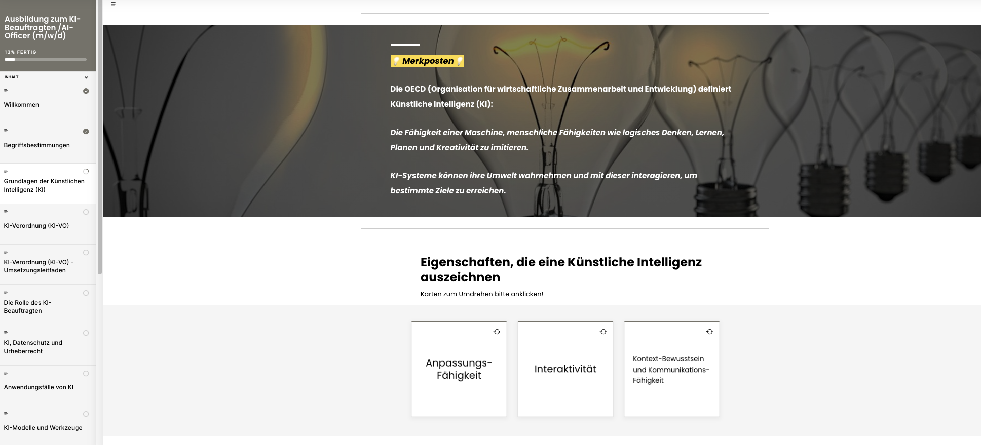 Ausbildung zum AI-Officer / KI-Beauftragten / KI Manager (DEKRA zertifiziert). Online E-Learning-Kurs