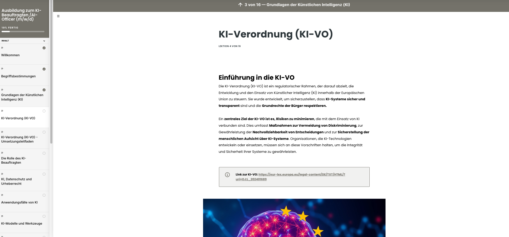 Ausbildung zum AI-Officer / KI-Beauftragten / KI Manager (DEKRA zertifiziert). Online E-Learning-Kurs